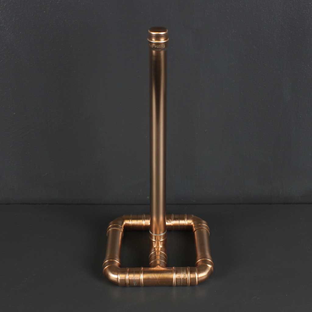 Copper pipe kitchen roll holder sale