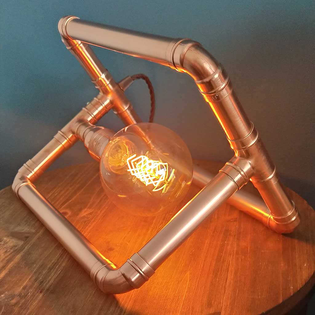 Geo fashion Lamp Shade in Copper